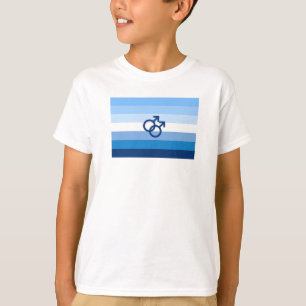 HBTQ+ Gay Manliga Pride Flagga T Shirt