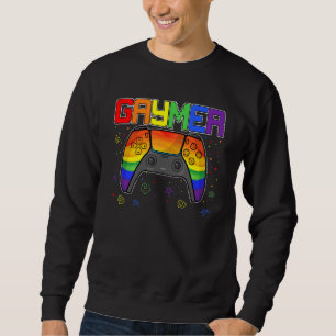 Hbtq Gaymer Månad För Hbtq-Pride Datorspel Gami Lång Ärmad Tröja