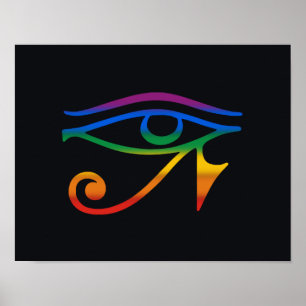 HBTQ Goth Pride Flagga Poster