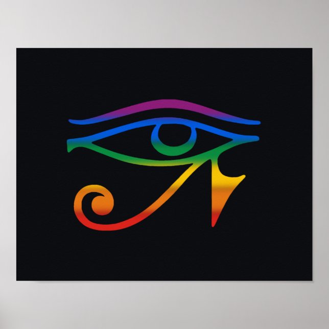 HBTQ Goth Pride Flagga Poster (Framsidan)