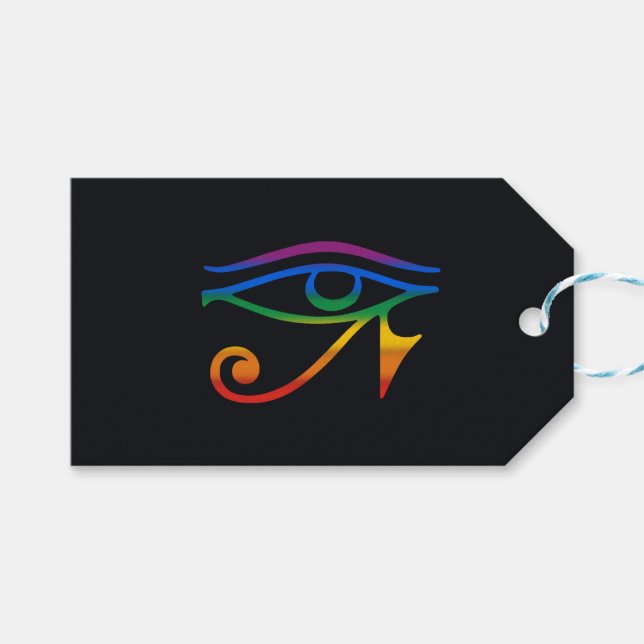 HBTQ Goth Pride Flagga Presentetikett (Framsidan (Horisontell))