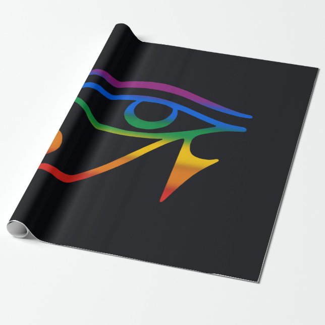 HBTQ Goth Pride Flagga Presentpapper (Utrullad)