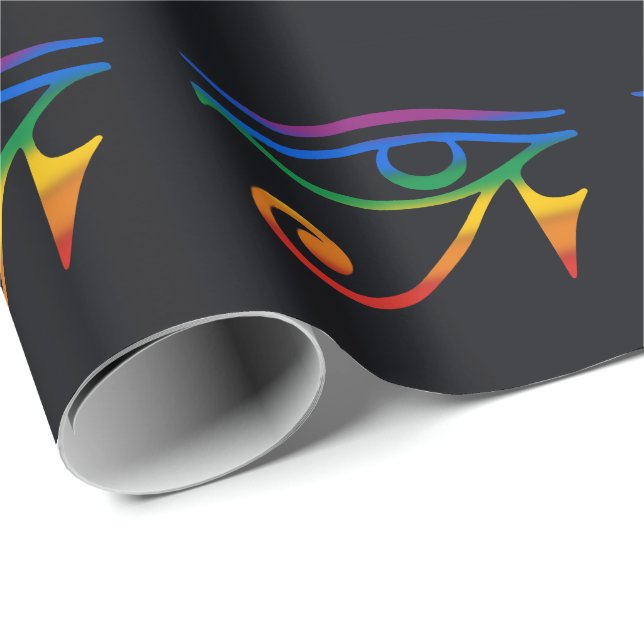 HBTQ Goth Pride Flagga Presentpapper (Rullad Hörn)