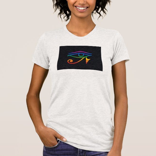 HBTQ Goth Pride Flagga T Shirt (Framsida)