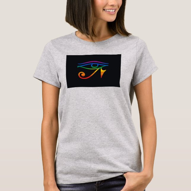 HBTQ Goth Pride Flagga T Shirt (Framsida)