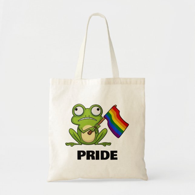 HBTQ-groda med stolthetsflagga Tygkasse (Framsidan)