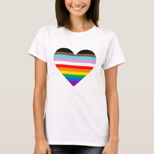 HBTQ+ Icke-vita hjärta T Shirt