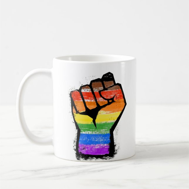 HBTQ IKP Philly Pride Fist Kaffemugg (Vänster)