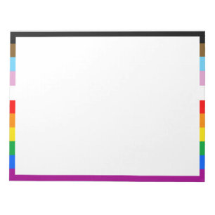 HBTQ+ INKLUDERANDE PRIDEFLAGG ANTECKNINGSBLOCK