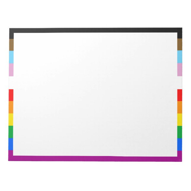 HBTQ+ INKLUDERANDE PRIDEFLAGG ANTECKNINGSBLOCK (Framsida)