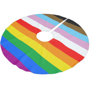 HBTQ+ INKLUDERANDE PRIDEFLAGG JULGRANSMATTA BORSTAD POLYESTER