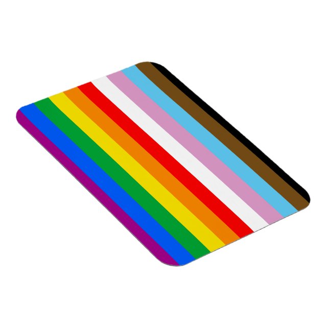 HBTQ+ INKLUDERANDE PRIDEFLAGG MAGNET (Högersidan)