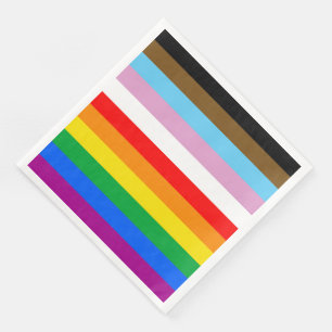 HBTQ+ INKLUDERANDE PRIDEFLAGG PAPPERSSERVETT