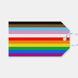 HBTQ+ INKLUDERANDE PRIDEFLAGG PRESENTETIKETT