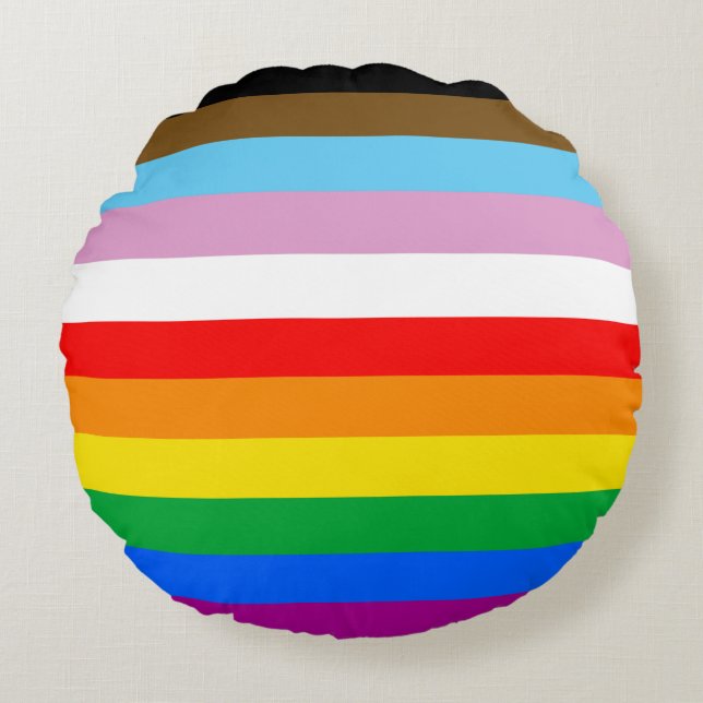 HBTQ+ INKLUDERANDE PRIDEFLAGG RUND KUDDE (Framsidan)