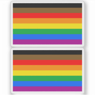 HBTQ-INKLUDERANDE STOLTHET (Färgade personers stol Klistermärken