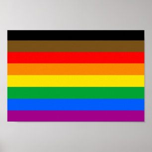 HBTQ-INKLUDERANDE STOLTHET (Färgade personers stol Poster