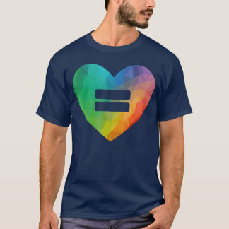 HBTQ Kärlek är Kärlek Jämlikhet Regnbåge Hjärta Li T Shirt