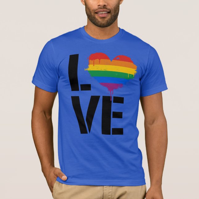 HBTQ KÄRLEKSHJÄRTA T SHIRT (Framsida)