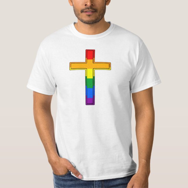 HBTQ-kors T-shirt (Framsida)