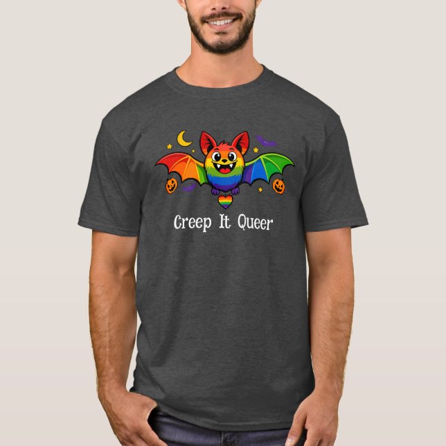 🎃🌈HBTQ Kuslig och fantastisk   T Shirt (Framsida)