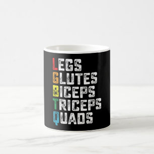 HBTQ Lår Styrketräning Biceps Triceps Quadriceps R Kaffemugg