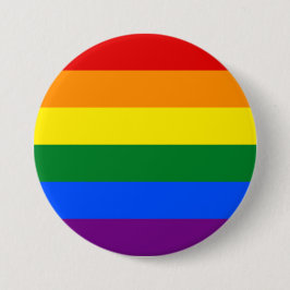 HBTQ Lesbisk Gay Pride Regnbåge Knapp