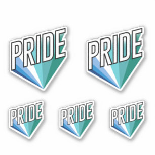 HBTQ Man Pride Burst Klistermärken
