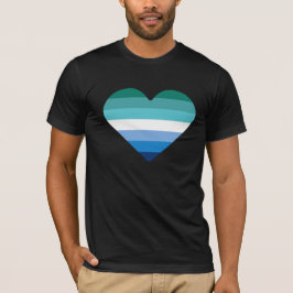 HBTQ Man Pride Hjorta T-shirt