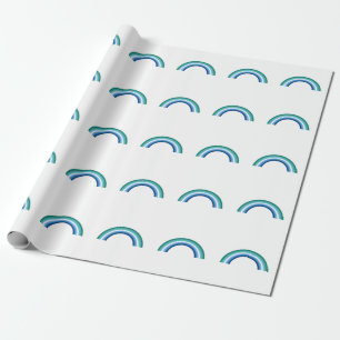 HBTQ Man Regnbåge Azure Presentpapper