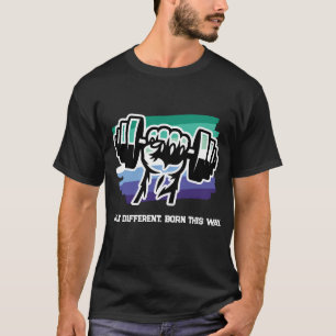 HBTQ Manlig MLM Pride Gymdräkt — Knuten Hantel 202 T Shirt