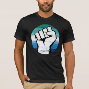 HBTQ Manlig Pride Knutna Handen T-Shirt