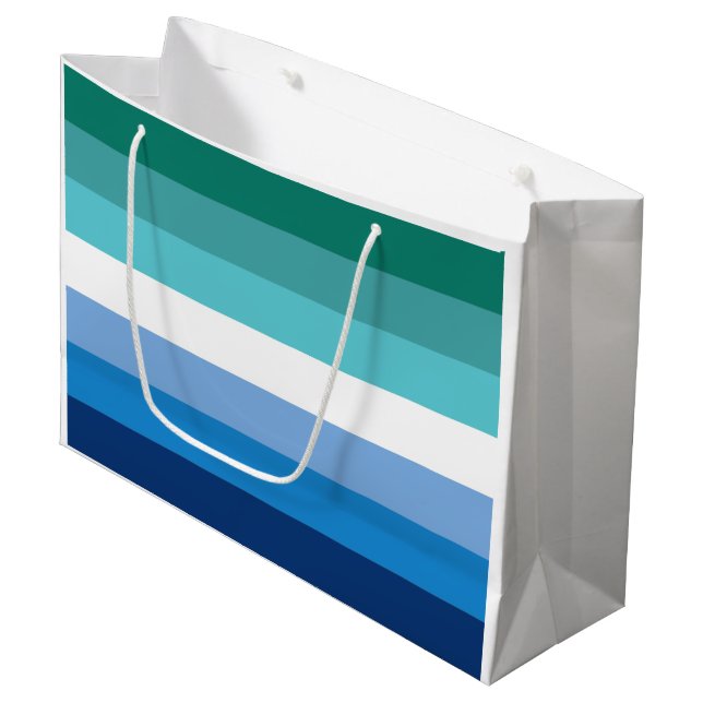 Hbtq Manlig Prideflagga (Azure) (Framsidan Vinklad)