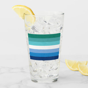 Hbtq Manlig Prideflagga (Azure) Glaskopp