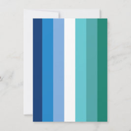Hbtq Manlig Prideflagga (Azure) Julkort