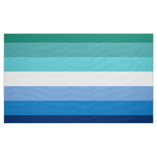 Hbtq Manlig Prideflagga (Azure) Tyg