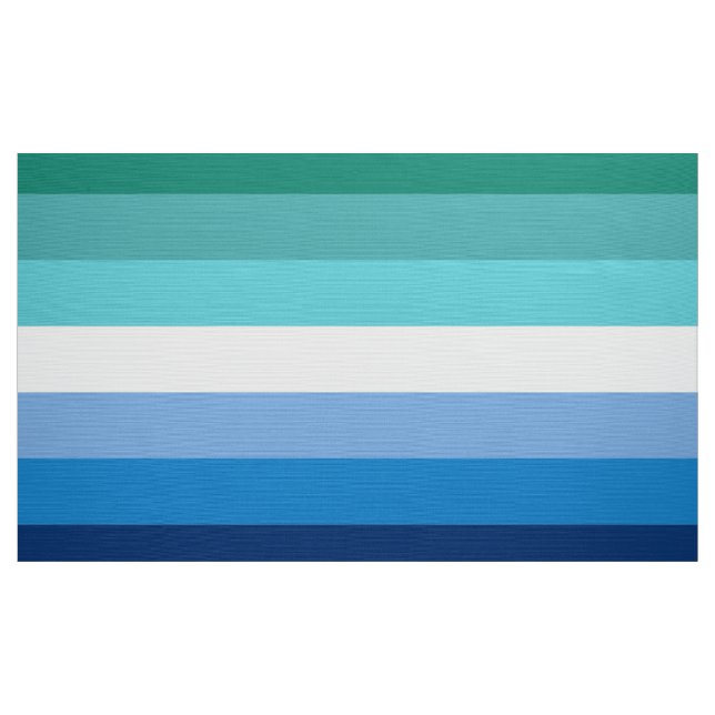 Hbtq Manlig Prideflagga (Azure) Tyg (Yard)