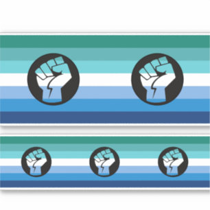 Hbtq Manlig Protestflagga Klistermärken