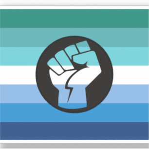 Hbtq Manlig Protestflagga Klistermärken