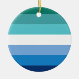 Hbtq-mans stolthetsflagga julgransprydnad keramik