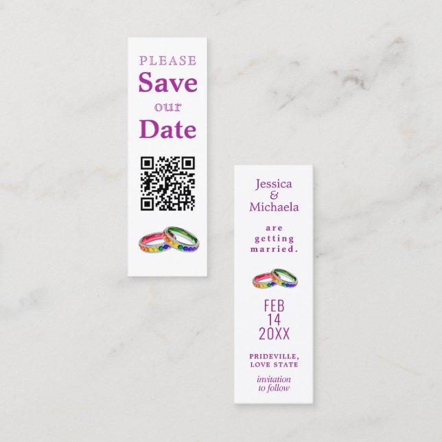 HBTQ+ med QR 🌈 Sammanflätad i stolthet – Mini Spa (Fram/baksida)