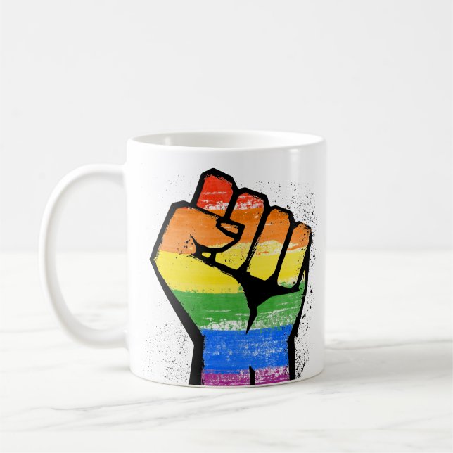 HBTQ-motståndsknuten kaffemugg (Vänster)