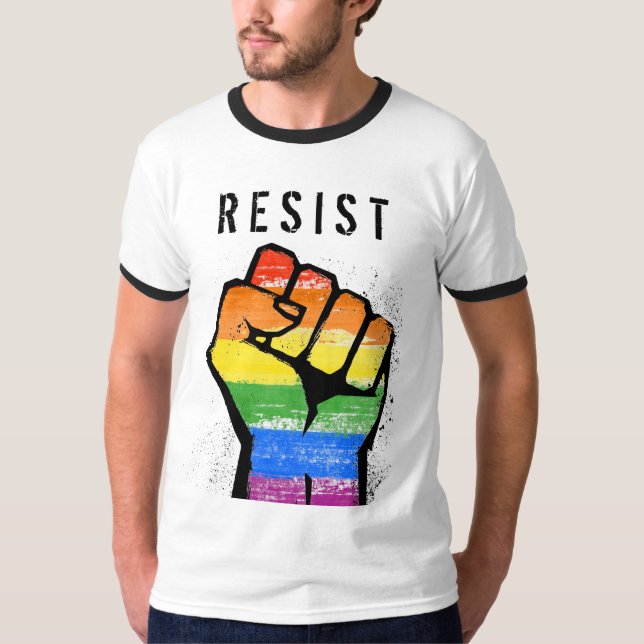 HBTQ-motståndsnäve T Shirt (Framsida)