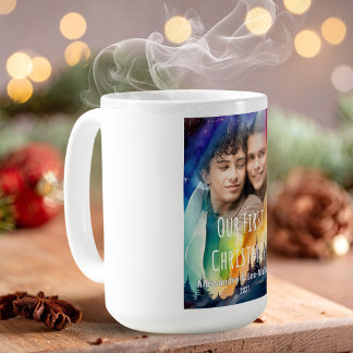 HBTQ Norrsken Vattenfärg Högtider Foto Kaffemugg