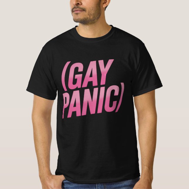 Hbtq-panik lgbtq-protest pride t shirt (Framsida)