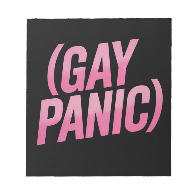 HBTQ Panik Protest Pride Anteckningsblock (Framsida)