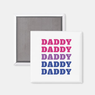 HBTQ Pappa Bisexuell Pride Pappa Fars dag Magnet