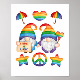HBTQ-par Gnom Pride, Herr & Herr HBTQ-Högtid, Hans Poster