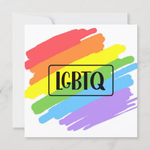 HBTQ Pensionsstrecket Regnbåge Inbjudningar
