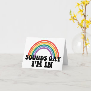 Hbtq-pr Pride Hbtq-regnbågens Ljud Hbtq Jag Är Med Kort